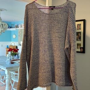 Light weight blue cotton sweater
